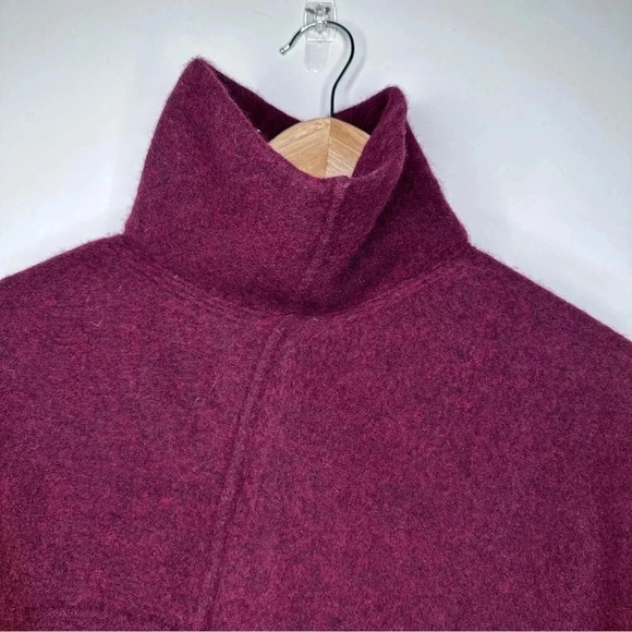 AllSaints Merlot Lock Roll Wool Blend Sweater Size Small - Picture 8 of 10